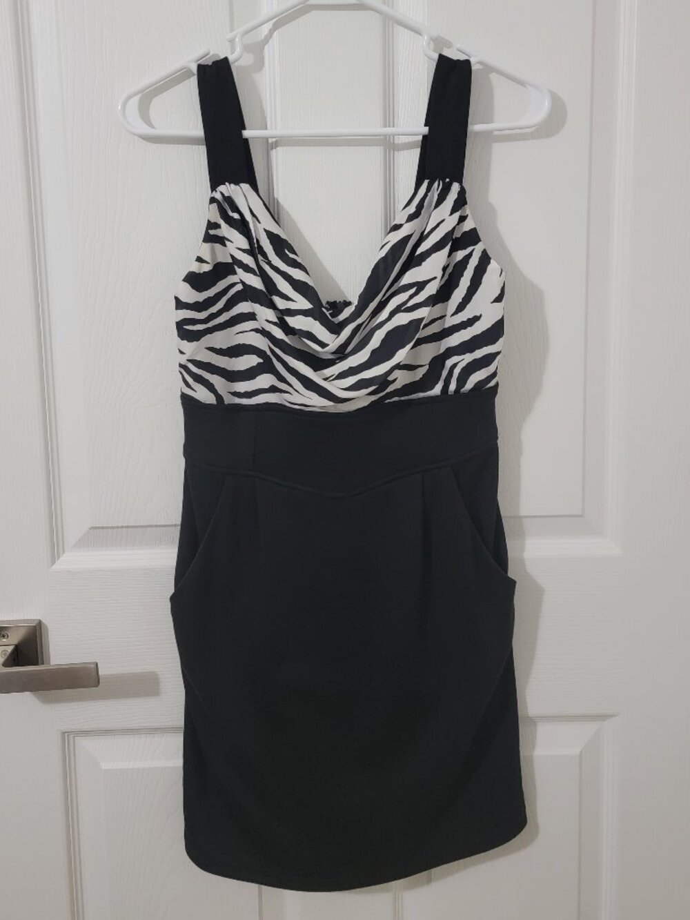 Women's Zebra/Black Dress